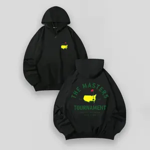 THE MASTERS Golf Hoodie – Creative & Versatile Cotton Pullover, Golf Pattern Sweatshirt for Men & Women, Street Retro & Outdoor Sports, Y2K Style