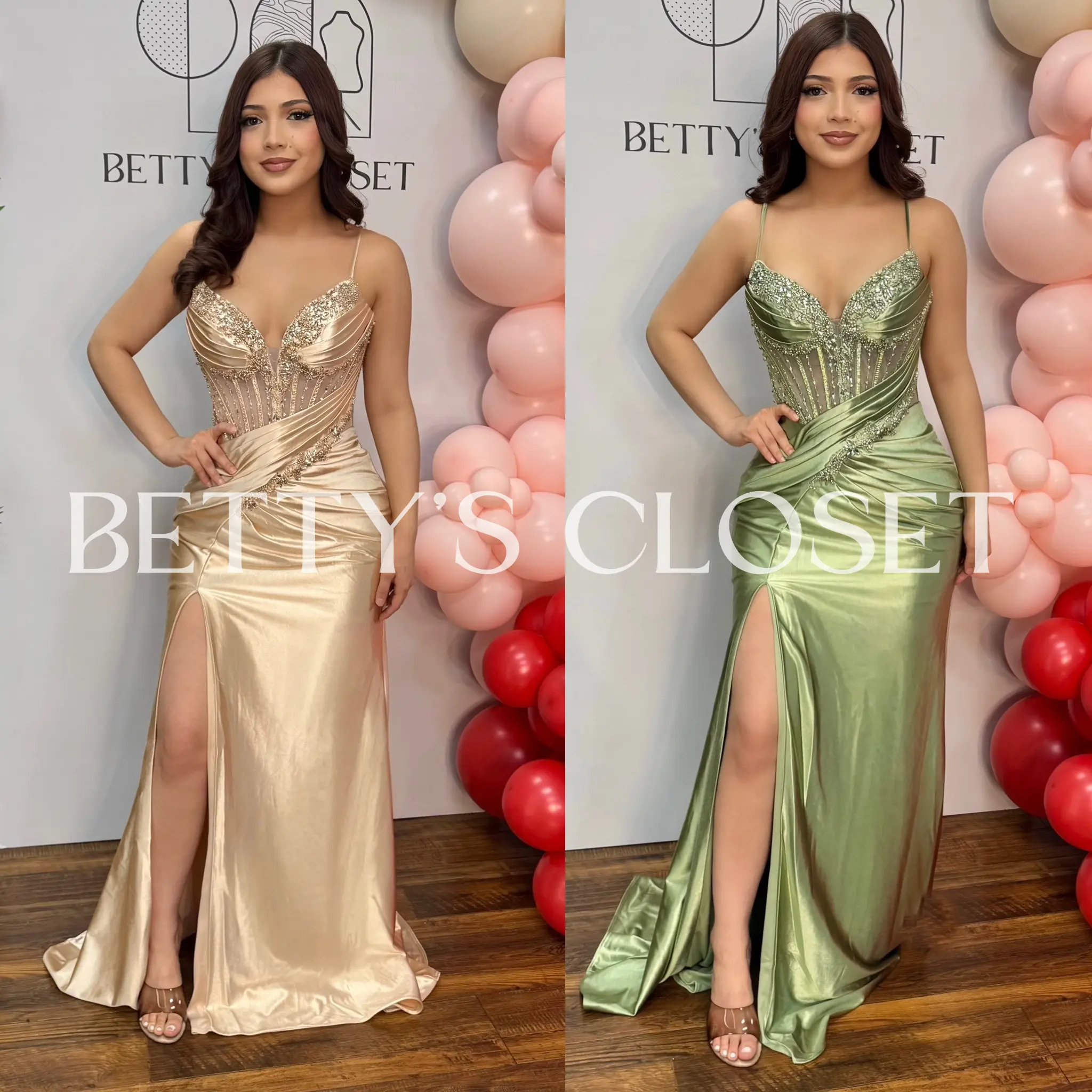 Destiny Embellished Corset Glam Gown