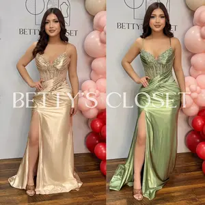 Destiny Embellished Corset Glam Gown