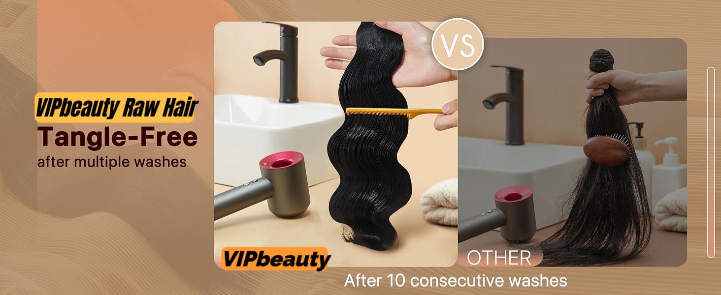 VIPbeauty Body Wave Bundles 10-32 Inch 100% Unprocessed Brazilian Virgin Hair 3 Bundles Human Hair Natural Colour Extensions Quick Weave