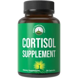5-in-1 Cortisol Supplement for Women & Men. Lower High Cortisol with Ashwagandha, Rhodiola Rosea, L-Theanine, Phosphatidylserine, Magnolia Bark. Calm Relaxation, Balanced Energy, Vegan Supplements