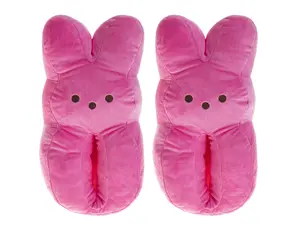 Peeps Slippers for Ladies - Soft Plush Home Comfort Dual Size (Adult)