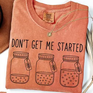 Comfort Colors® Christmas Don't Get Me Started Sourdough Sweatshirt, Bread Baking Shirt, Sourdough Xmas Gift, Bread Lover Shirt, Xmas Gift trending top