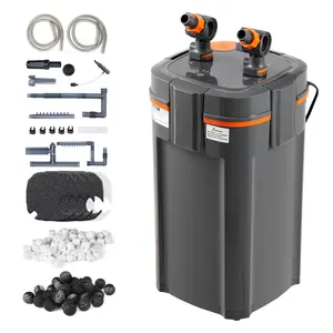 【FathersDayGift】VEVOR Aquarium Filter 660GPH,  , 5-Stage Canister Filter 235 Gallon, Ultra-Quiet Internal Aquarium Filter with UV Protection, Submersible Power Filter with Multiple Function for Fish Tanks, 25W