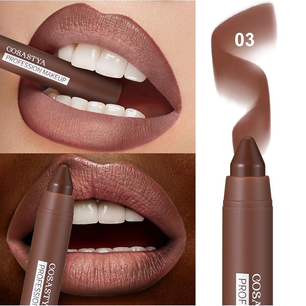 4Colors lip combo  -Waterproof, Intensely Pigmentedfor All Light Beige Types -Chocolate ColorPerfect Makeup Gift for Women -Lasting Waterproof  tint  -Lasting Matte Set Matte Long-Lasting lipstick Contouring  Creamy Matte Lipstick lippie lys lip gloss