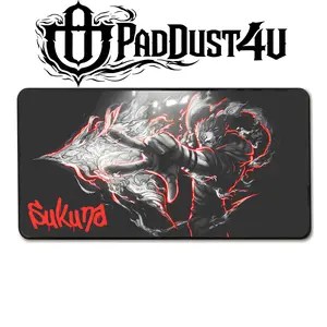 PadDust4U Anime Mouse Pad Sukuna Action Jujutsu Kaisen 40x20 Inches Non-Slip Base Premium Desk Mat for Productivity Gaming Smooth Surface