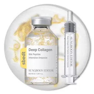 Sungboon Editor Silk Lifting Peptide Ampoule 40G | Wrinkle Care | Face-Lift at Home Serum with 30 Peptides & 120Da Collagen | Plumping Smooth Anti-Aging Korean Skincare