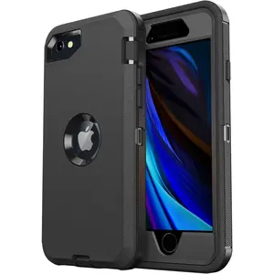 Entronix Heavy Duty Case for Apple iPhone 8/7/SE - Triple Layer Bumper Cover, Protective Smartphone Accessories Protection Wireless Dustproof Handle