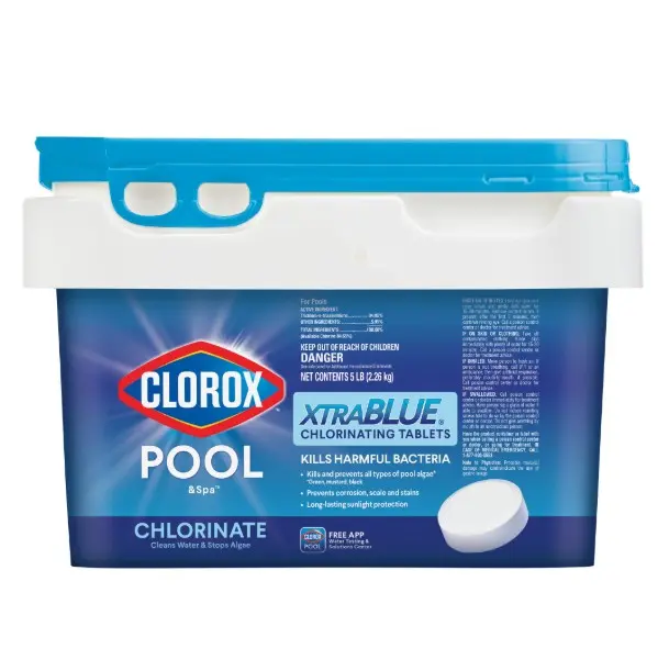 Clorox Pool&Spa XtraBlue 3" Chlorinating Tablets Chlorine Pool Chemicals , 5lb