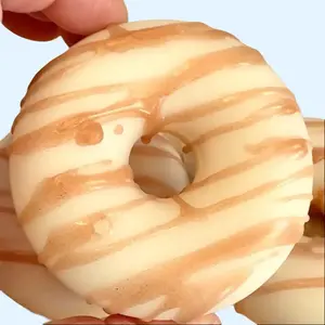 Creamy Donut Soap Bar- Coconut-Vanilla Scented - Handmade All Natural Ingredients