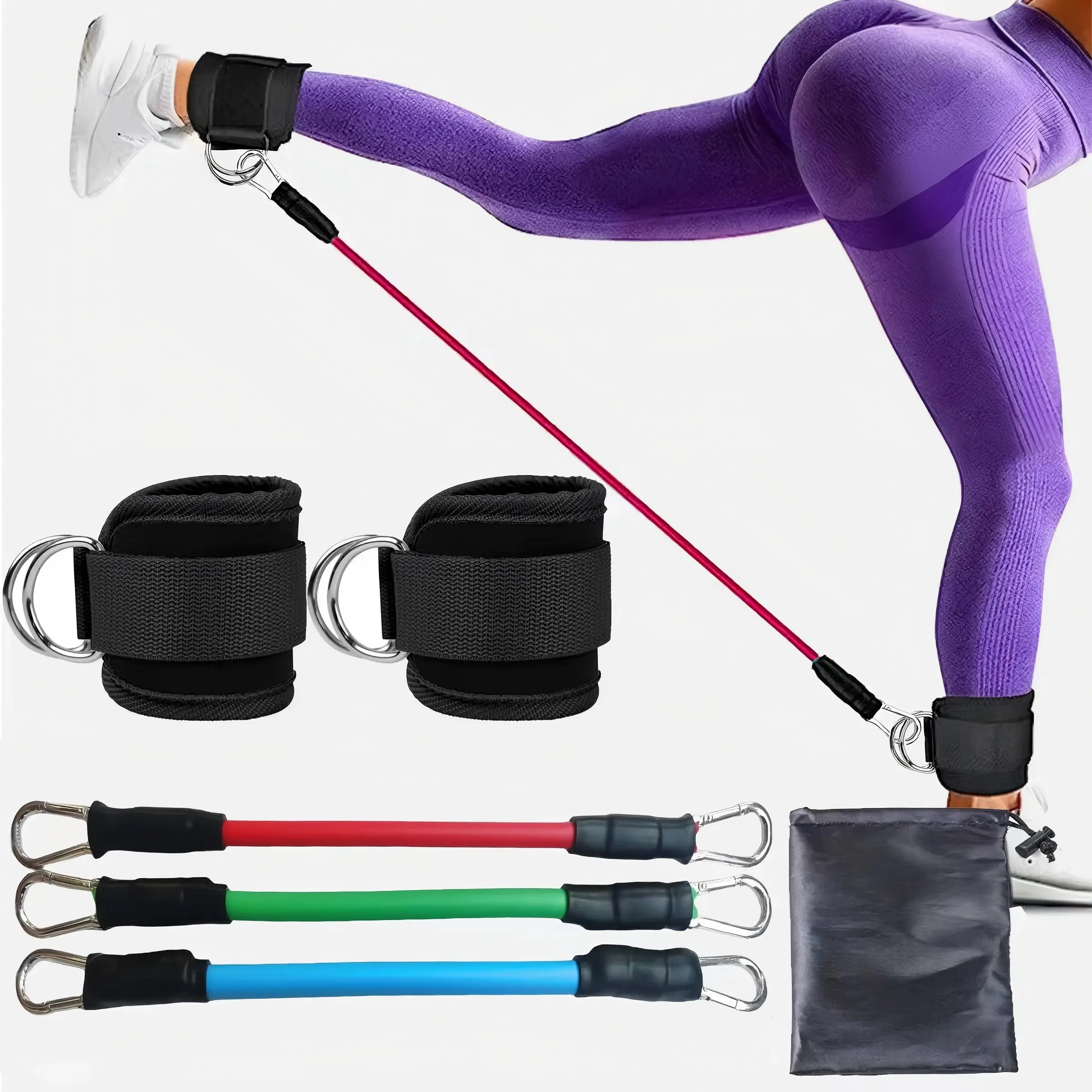 Gymnastics Ankle Strap Stretching Gear for Track-Field Running, Barbell Strength Training, Taekwondo Fitness