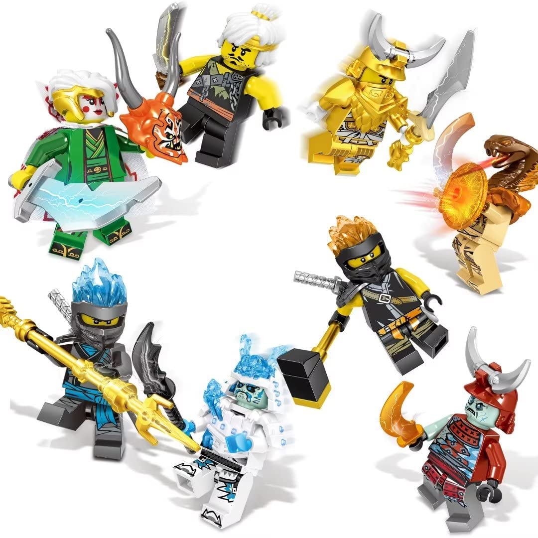 <NEW> 24 Pack Nija Mini Action Figure Set with Weapons and Collectible Building Blocks for Boys and Girls
