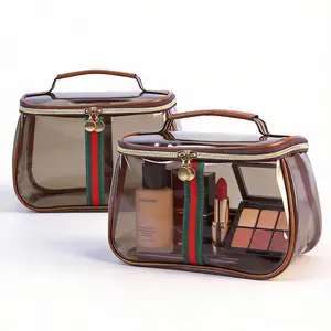 Gift Bag Travel Makeup Bag Cosmetic Bag Makeup Toiletry bag for women and men Clear Toiletry Bag, 1-2 Pack TSA Approved Travel Toiletry Bag Carry on Travel Accessories Bag Airport Airline Quart Size Bags Water Repellent Makeup Cosmetic Bag for Women