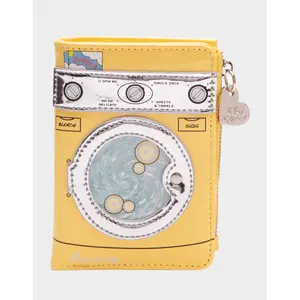 Betsey Johnson KITSCH SPIN ME BIFOLD WALLET YELLOW