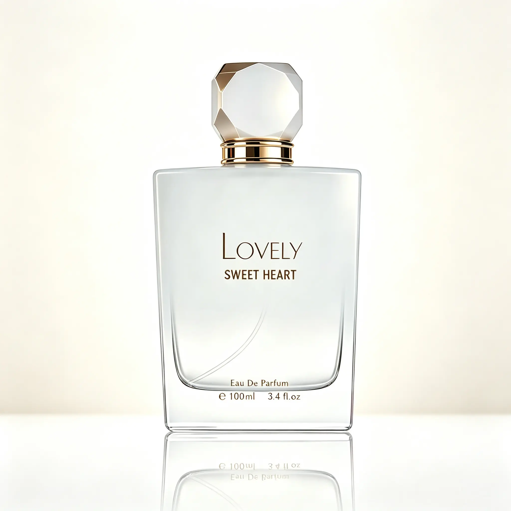 Lovely Sweet Heart Eau de Parfum for Women, Long Lasting Lychee Peach Jasmine Perfume for Women 3.4oz 100ml, Amber Musk Vetiver Floral Fruity Fragrance, Fine Mist Frosted Bottle Perfume Gift Set for Office Date Birthday Gift for Her couple