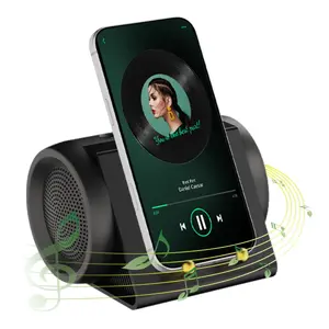 XHJ 2-in-1 Wireless Induction Audio Bluetooth Speaker, universal speaker mount delivers surround sound, portable desktop stand, ideal gift for home, shower, outdoor, and travel use. Smartphone