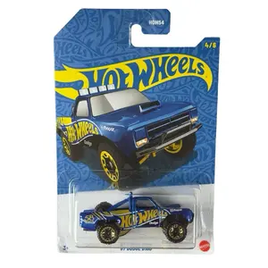 Hot Wheels ‘87 Dodge D100 58th anniversary Blue and Gold 4/6 Pearl & Chrome Set