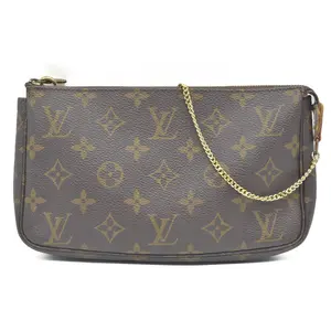 Pre-owned Louis Vuitton canvas Shoulder Bags $1290 Monogram Pochette Accessories AR1906