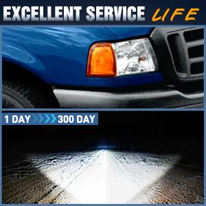 Nilight Headlight Assembly for 2001 2002 2003 2004 2005 2006 2007 2008 2009 2010 2011 Ford Ranger Replacement Headlamp Chrome Housing Amber Reflector