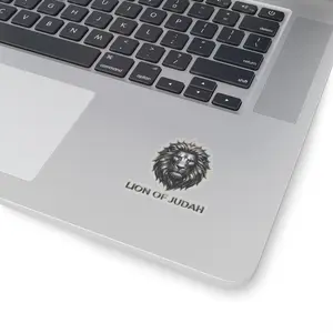 Lion of Judah Sticker (White Backing) – Christian Faith Decal