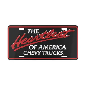 The Heartbeat Of America Chevy Truck Vanity License Plate, Car Accessories
