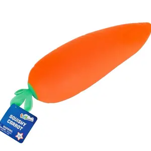 Sunny Days Jumbo Squeezy Carrot Orange Squishy Toy Stress Relief Sensory Fun
