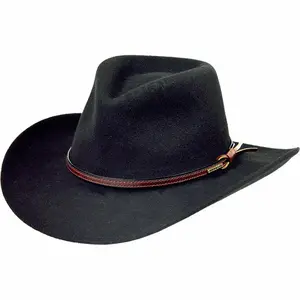 Stetson Bozeman Crushable Black Wool Hat TWBOZE