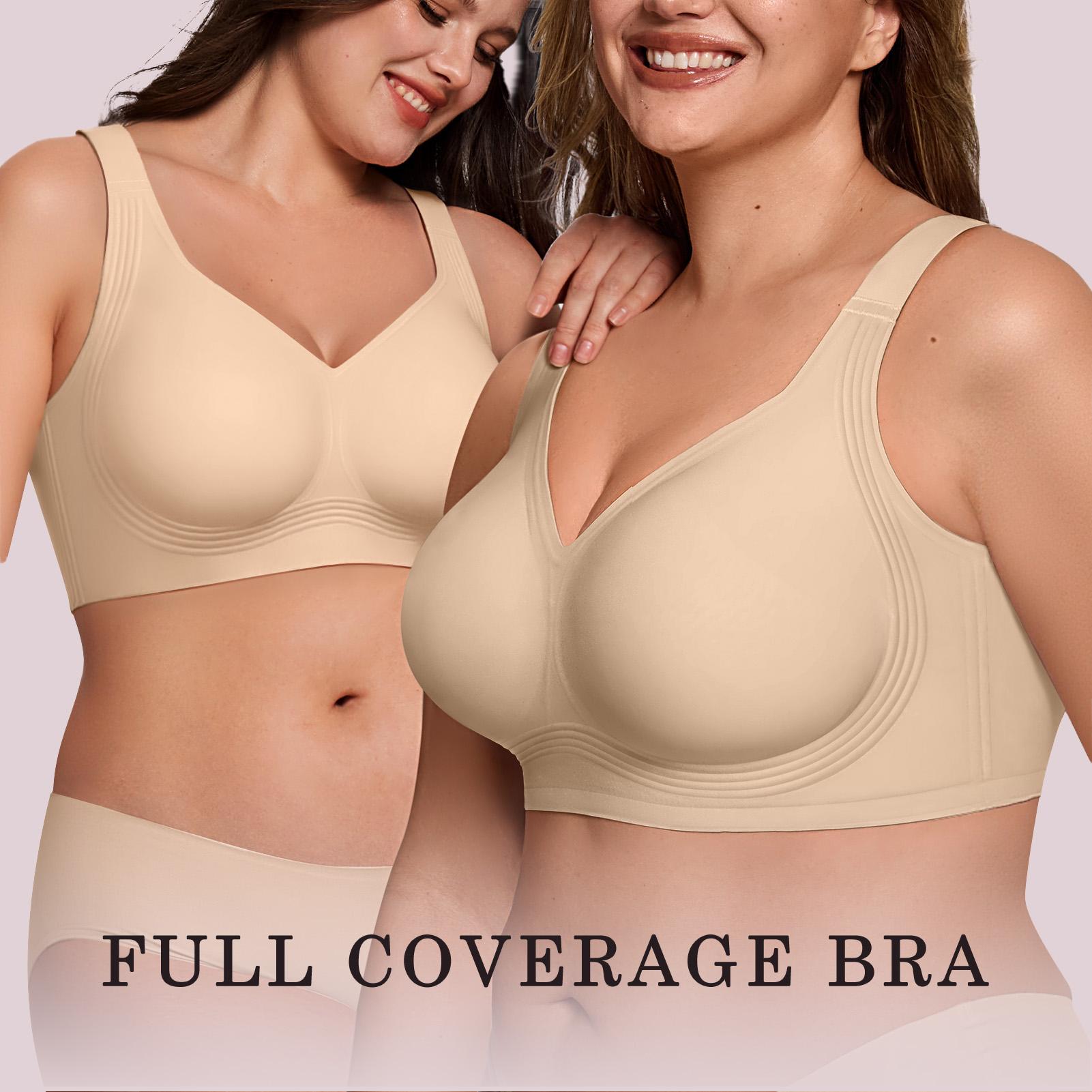 OEAK Womens Jelly Bras Full Coverage Wireless Supportive Bra Push Up Plus Size Comfort Soft No Underwire Seamless Comfortable Wireless T-Shirt Everyday Bras Wings OEAK Womens Jelly Bras Full Coverage Wireless Supportive Bra Push Up Plus Size Comfort Soft No Underwire Seamless Comfortable Wireless T-Shirt Everyday Bras Wings