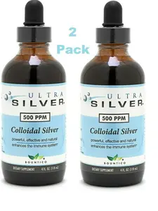 Ultra Silver Colloidal Silver 500 PPM 4 oz (2-PACK!!!)
