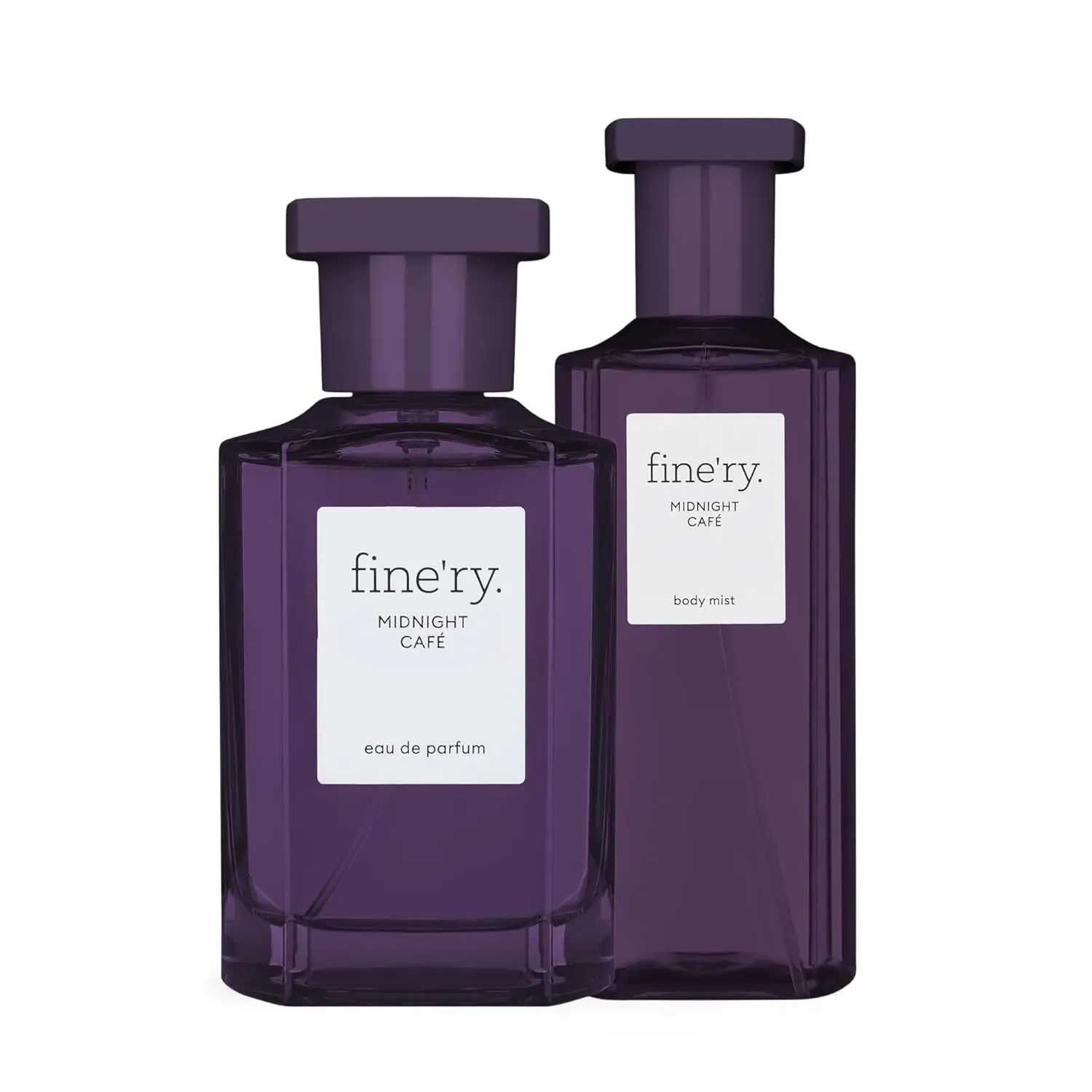fine'ry Midnight Café EDP Duo Set, Boldly Sexy Floral Woody Fragrance with Jasmine & Crème de Café (60ml Eau de Parfum, 150ml Body Mist), Captivating Fragrance, Edp Fragranced Perfume