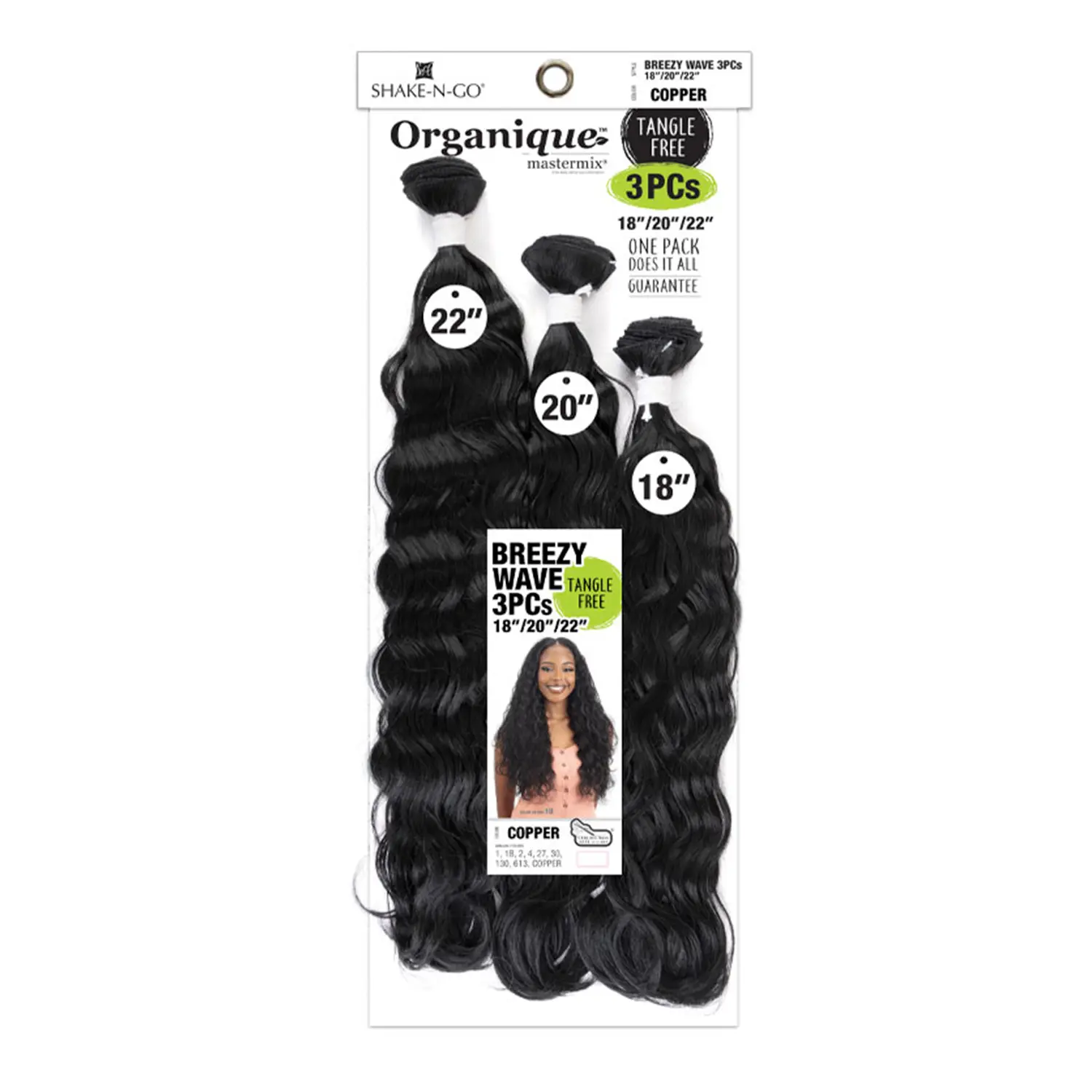 Milky Way Weave Organique Breezy Wave 3Pcs (18"20"22")