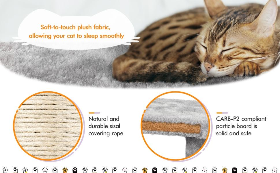 【On Sale】Yaheetech 82.5in Modern Cat Tree Large Tower w/Hammock 2 Kitty-Ear Perches 2 Cozy Condos Scratching Posts Basket Furniture for Large Cats Kittens Dark Gray Beige Light Gray Black Pink 【On Sale】Yaheetech 82.5in Modern Cat Tree Large Tower w/Hammock 2 Kitty-Ear Perches 2 Cozy Condos Scratching Posts Basket Furniture for Large Cats Kittens Dark Gray Beige Light Gray Black Pink