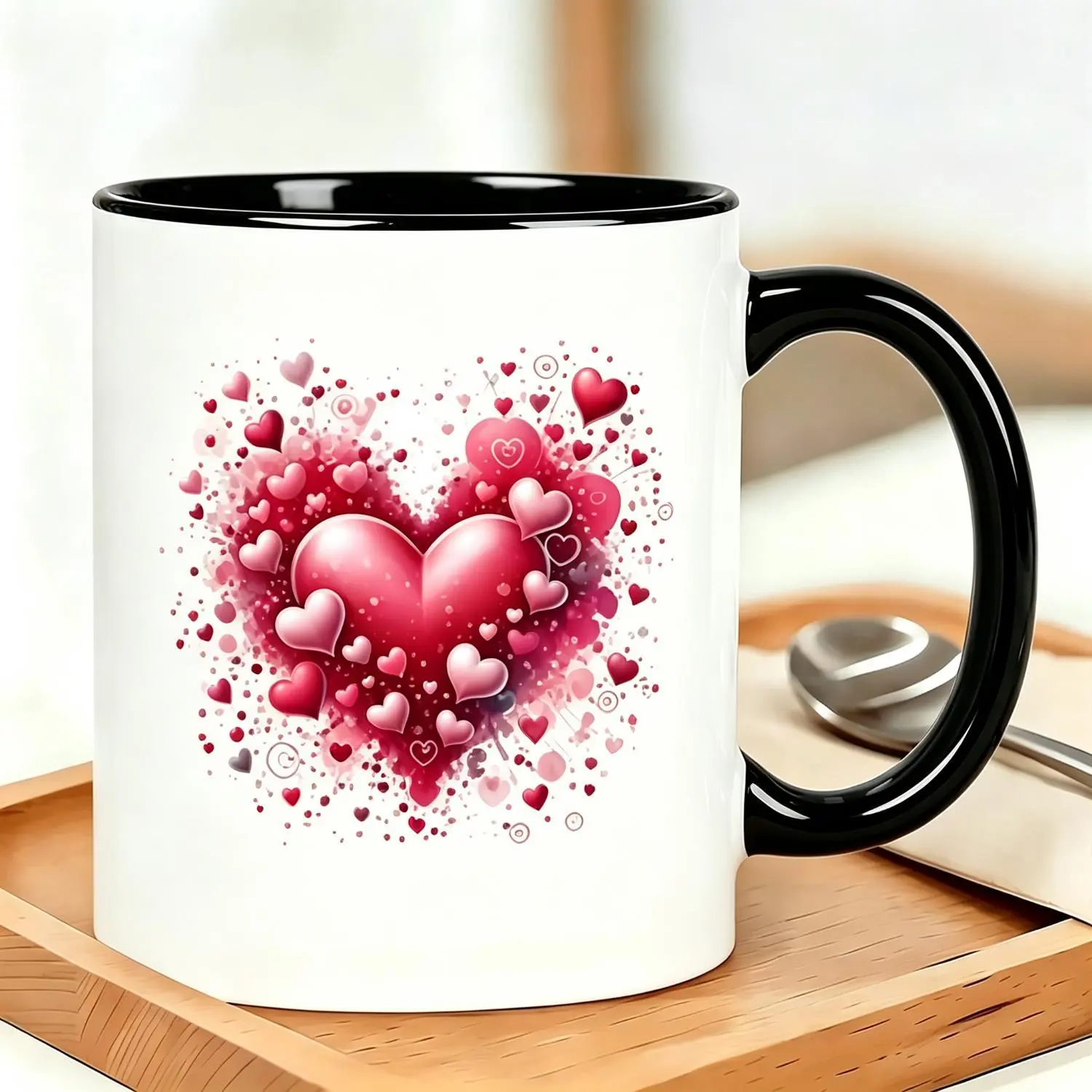 Heart-Shaped Stinkweasel Ceramic Mug Shaped Mug Exclusive Gift Mug for Coffee Lovers- A Valentine's Day Gift for Mom or a Lady