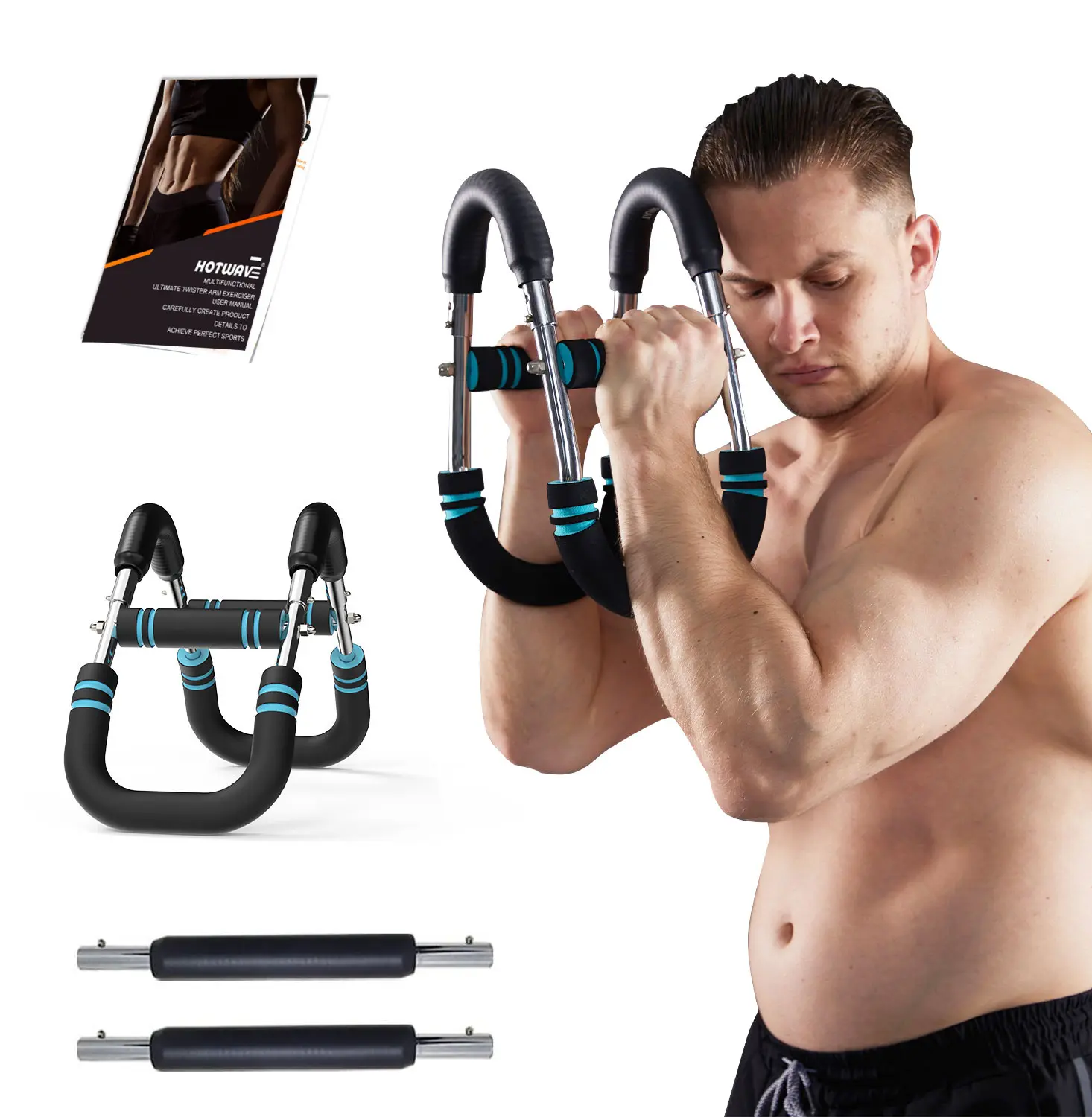 Chest&Arm Trainer, Adjustable Chest Workout Equipment, Arm Trainer for Men, Chest Trainer for Men, Shoulder Muscle Training, Portable Spring Resistance Home Fitness Equipment Summerwins backtoschool