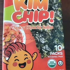 KIMCHIP! (10-Pack) Extra Spicy Seaweed Snacks - Korean Roasted Seaweed with Kimchi Flavor, Challege snack