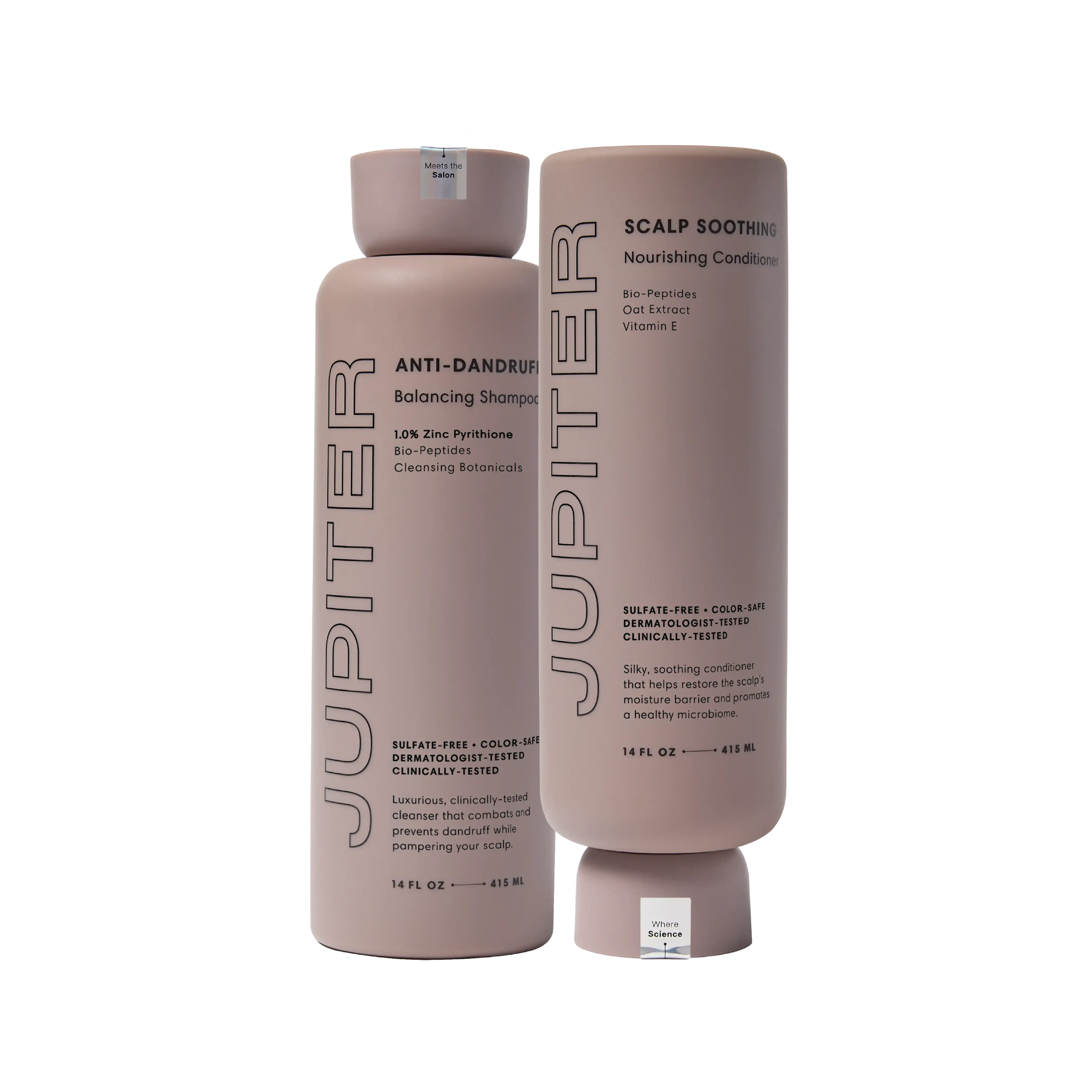 Jupiter Flake-Free  Duo with Balancing Shampoo and Nourishing Conditioner for Dry Scalp, Flakes, and Tightness