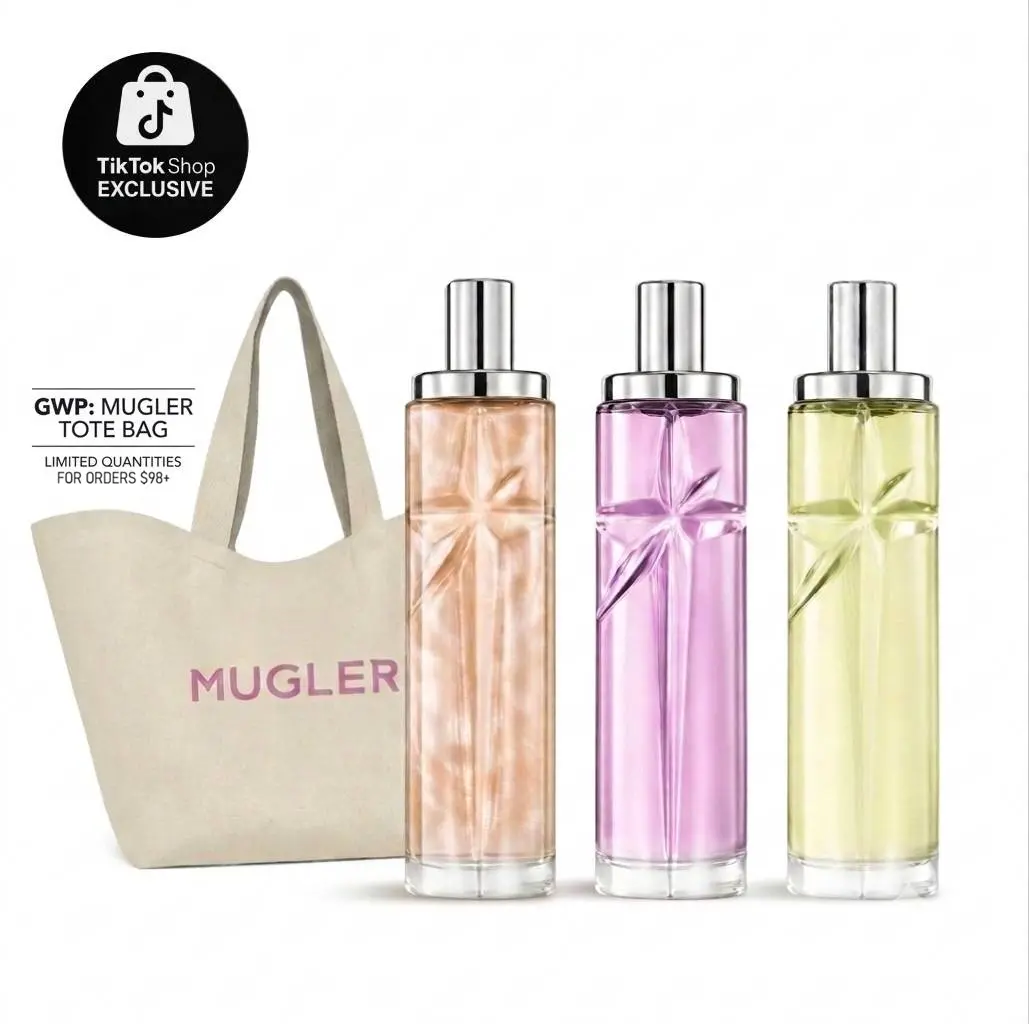 MUGLER | Starlicious Fragrance Mists Collection | Berry Licorice, Pistachio Praline, Pineapple Musk | 75ml (2.5 oz) | Discovery Set 3 x 10ml