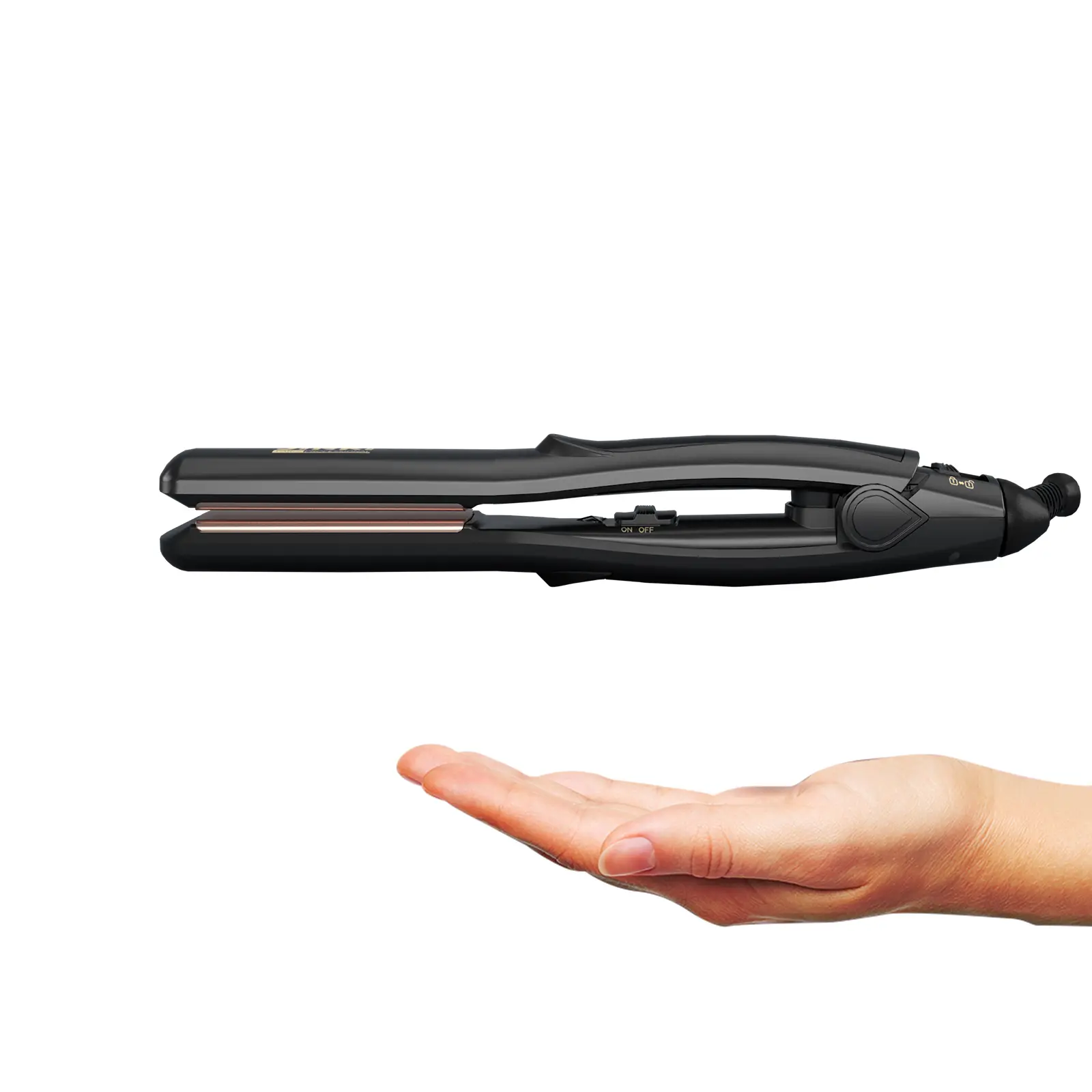 Hair Straightener with Titanium Plates 0.8 inch Flat Iron, Perfect Travel Size Hair Straightener Dual Voltage（100-240V）， Black tiktokshopbacktoschool,back to school,back to school haul