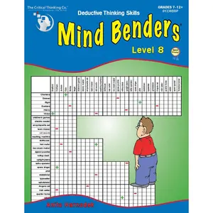 Mind Benders Book 8 Workbook - Deductive Thinking Skills Puzzles (Grades 7-12) Paperback – January 1, 1800