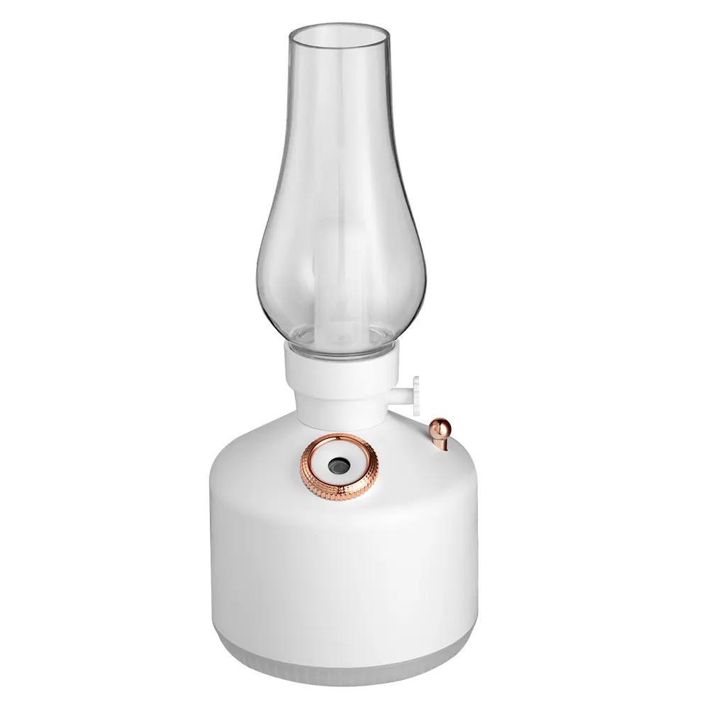 Small Portable Rechargeable Cordless Air Humidifier - Night Light, Light-Up Sleep Aid, Auto Shut Off, Mist Modes, Space-Saving, Transparent Cover, Visible Water Volume, Dry Skin Relief for Home, Office Use