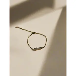 Gold Angel Wing Anklet