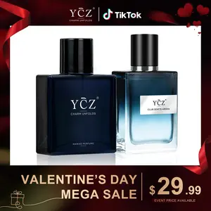 YCZ Classic Fragrance Ensemble Iconic Gentlemen's Set Marine Perfume & Club Gent's Aroma Long-lasting Liquid Scent for All Occasions Regular Edition Cologne