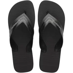 Havaianas Men's Hybrid Be Flip Flops - BLACK, 6