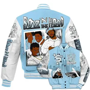 Varsity Jacket To Match Legend Blue 11s - Movie BoyzZ The Hood All Over Print Baseball Jacket High
