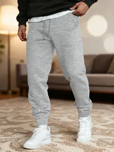 Cozy Men's Sweatpants Beige – Premium Fleece Joggers Comfy Tapered Fit with Pockets & Drawstring Streetwear & Athleisure Essential Casual Lounge Pants for Home Gym and Everyday Style - Menswear