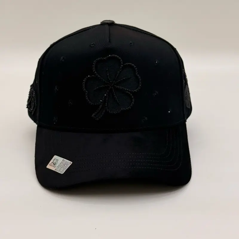 Nija Hats “Trebol Black Crystales”