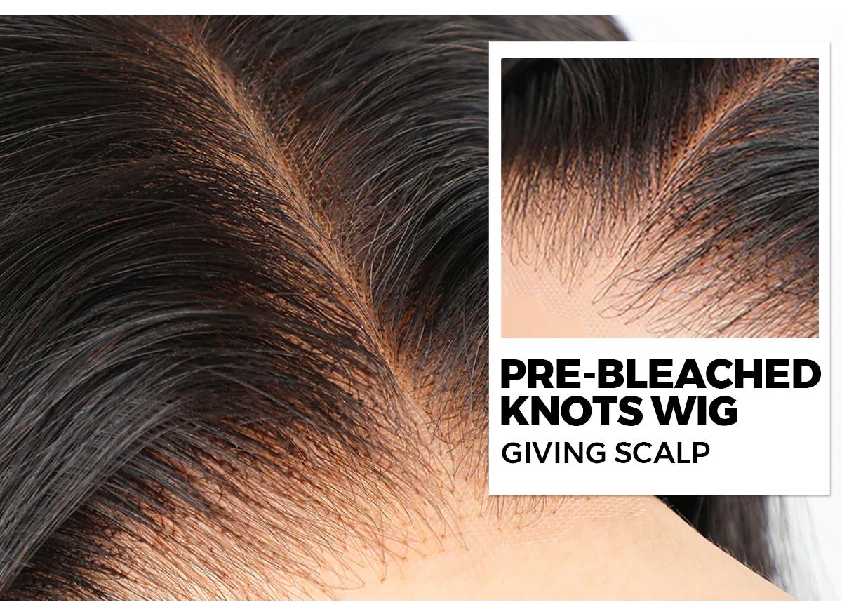 CurlyMe Wear Go Glueless Pre Cut 7x5 HD Straight Bob Human Hair Wigs Pre Bleached Tiny Knots Natural Black 180% Density Medium Cap Size Beginner Friendly