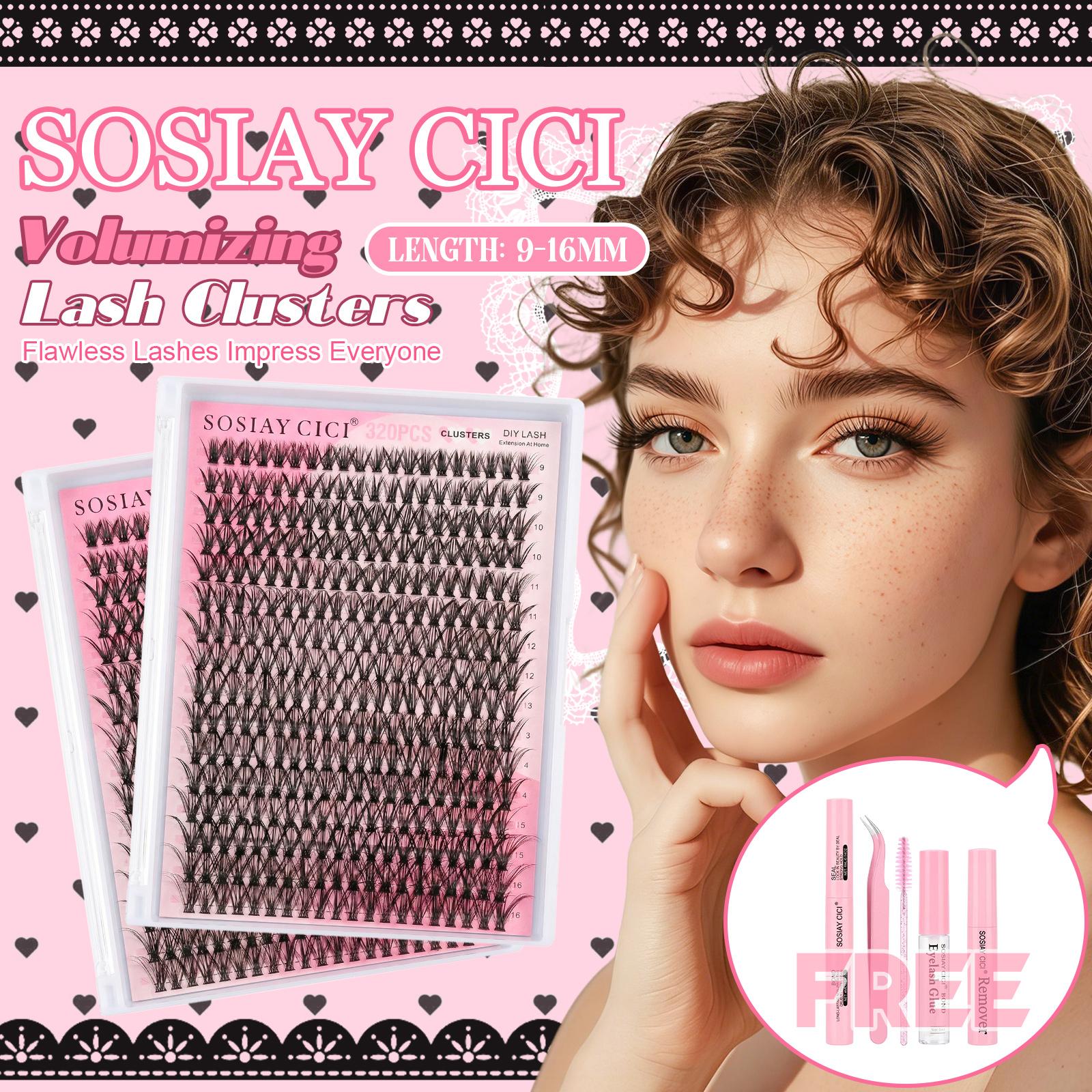 2080Pcs Fluffy Lash Clusters Kit Manga/Cat Eyes/Natural/Dense/Thick/Dramatic/Bottom Lashes Eyelash Clusters 9-18mm 30D 40D 80D 100D DIY Lashes Cluster Eyelash Extensions Kit Individual D Curl False Eyelashes with 2 Bond&Seal 2 Remover 2 Tweezers 5 Brushes