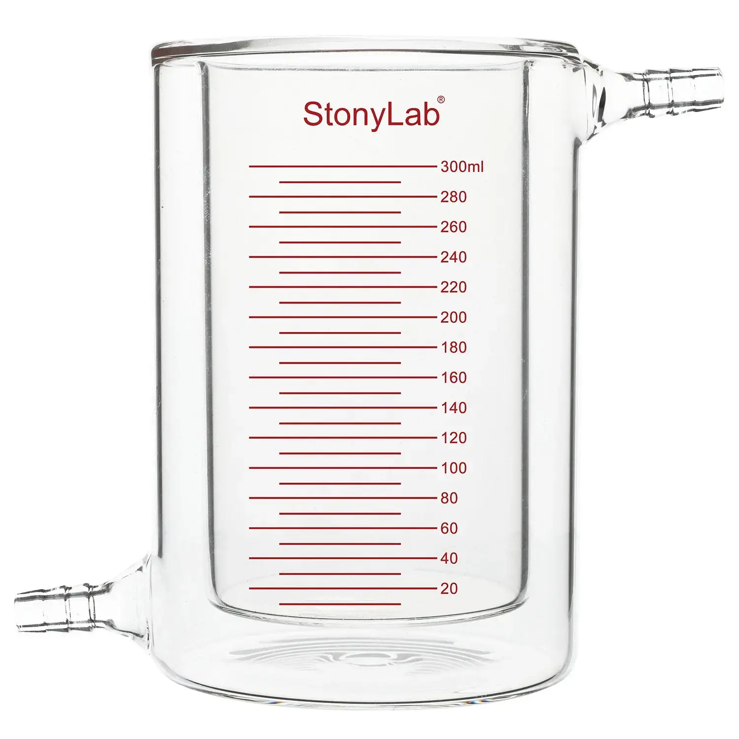 Graduated Jacketed Beaker, Double-Layer Reaction Beaker [200-1000ml]