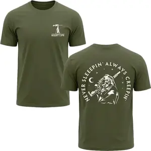 Coyote Night Life Hunting Shirt - Hunting Coyote Shirt Thermal Predator Hunter Gear - Pullover Shirt Mens Gift - Gift For Hunters